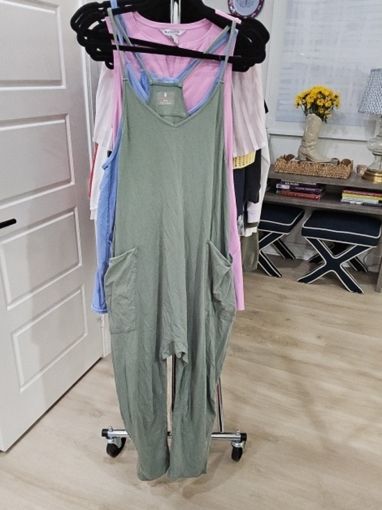 Free People Pants - Free People Olive Green Relaxed Pocket Jumpsuit